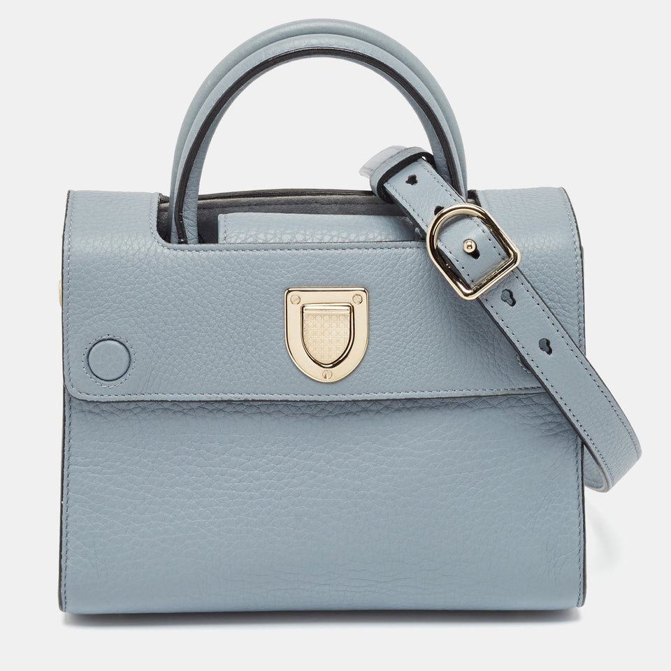Dior Blue Leather Mini Diorever Tote