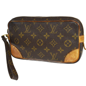 Louis Vuitton Marly Dragonne  Canvas Clutch Bag