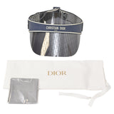 Dior Frame and Mirrored Dior Oblique DiorClub V1U Visor in Navy Blue Acetate