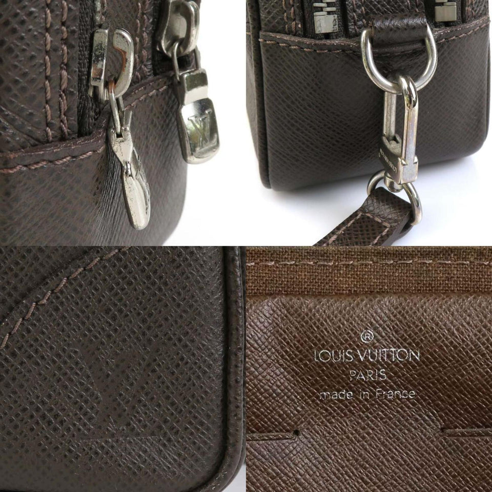 Louis Vuitton Pavel  Leather Clutch Bag
