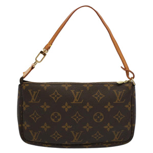 Louis Vuitton Pochette Accessoire  Canvas Clutch Bag