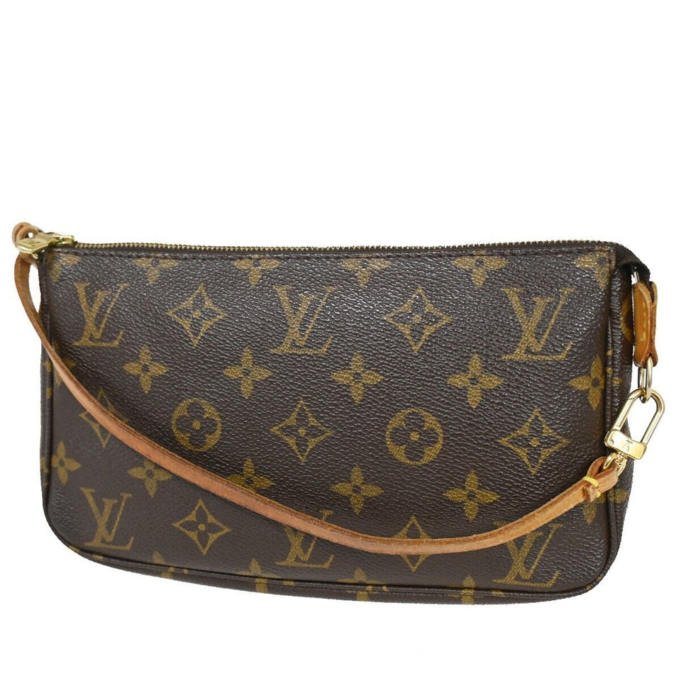 Louis Vuitton Pochette Accessoires  Canvas Clutch Bag