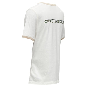 Christian Dior Princess And Dragon Foil Print Ringer Tshirt