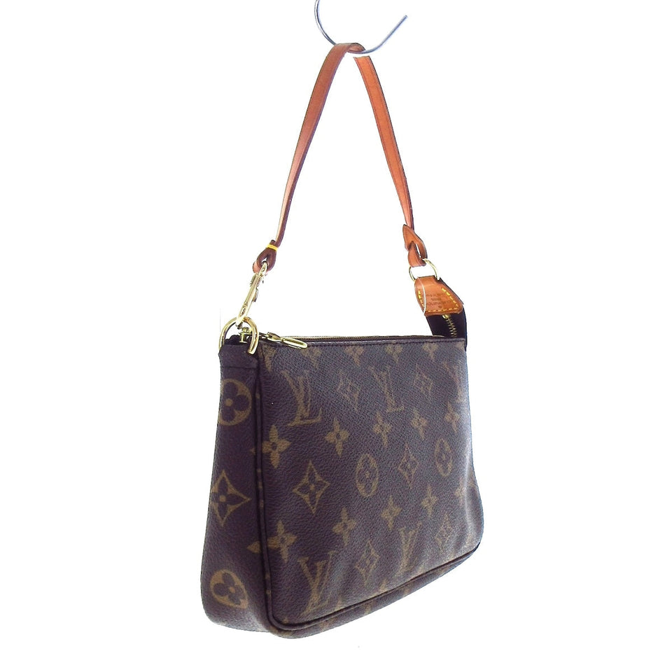 Louis Vuitton Pochette Accessoire  Canvas Clutch Bag