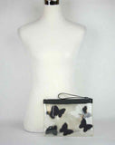 BOTTEGA VENETA Women's clear Wristlet Clutch Bag Butterfly