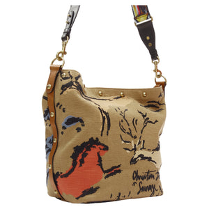 Dior Dioravenue Sauvage Special Edition Logo Canvas Embroidery Hobo Bag