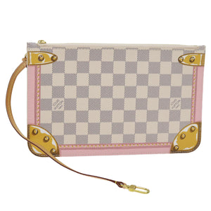 Louis Vuitton Neverfull Pouch  Canvas Clutch Bag