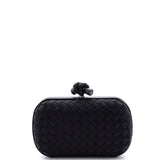 Box Knot Clutch Intrecciato Satin Small