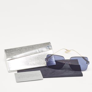 Dior Blue/gold Diorcolorquake1Rimless Shield Sunglasses