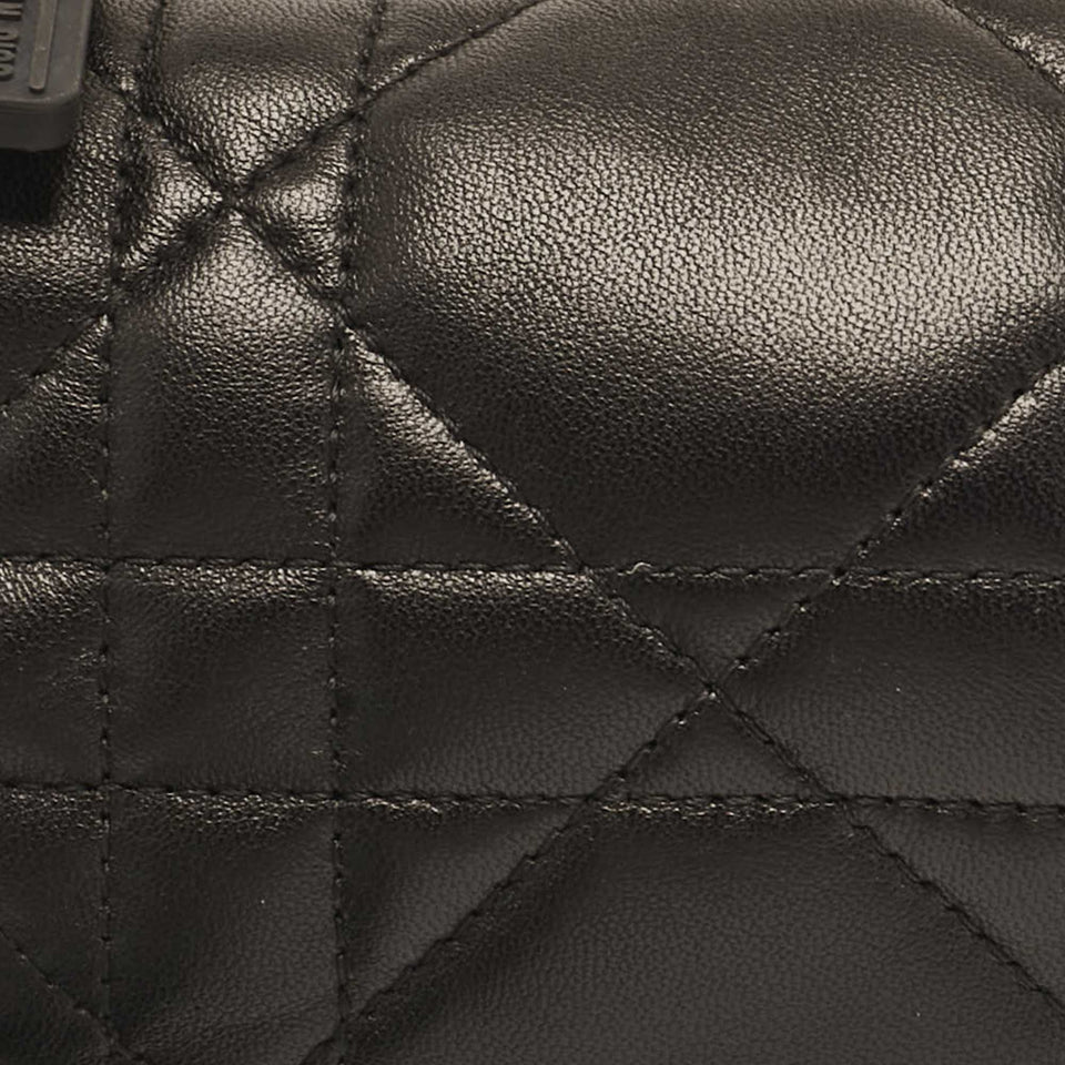 Dior Black Cannage Leather Micro Vibe Hobo