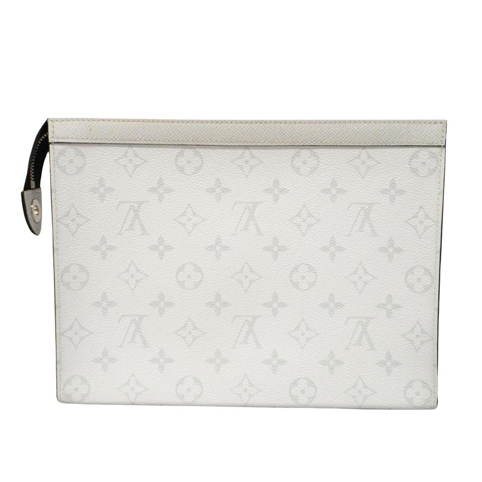 Louis Vuitton Pochette Voyage  Leather Clutch Bag