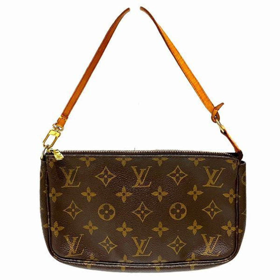 Louis Vuitton Pochette Accessoire  Canvas Clutch Bag