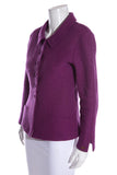 Chanel Purple 1999 A/W Boiled Wool Jacket SZ 36