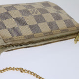Louis Vuitton Pochette Accessoire  Canvas Clutch Bag