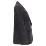 Christian Dior wool silk horizontal pinstripe blazer jacket