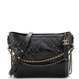 CHANEL Gabrielle Hobo Quilted Goatskin and Patent Medium