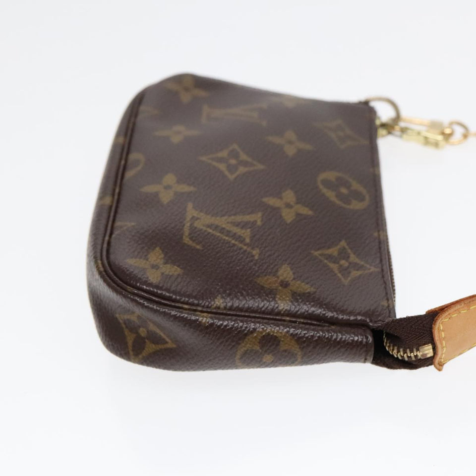 Louis Vuitton Mini Pochette Accessoires  Canvas Clutch Bag