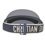 Dior Frame and Mirrored Dior Oblique DiorClub V1U Visor in Navy Blue Acetate