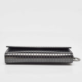 Dior Metallic Patent Leather Micro Cannage Croisiere Wallet On Chain
