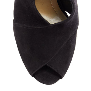 Christian Dior scaled leather suede platforms