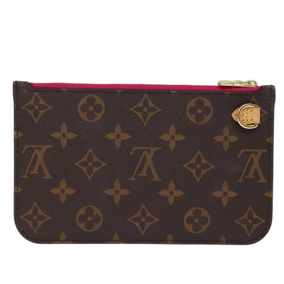 Louis Vuitton Neverfull Pouch  Canvas Clutch Bag