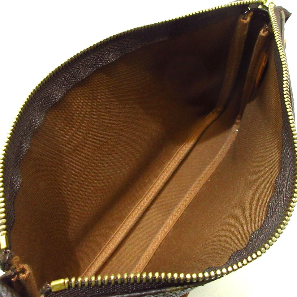 Louis Vuitton Pochette Accessoire  Canvas Clutch Bag