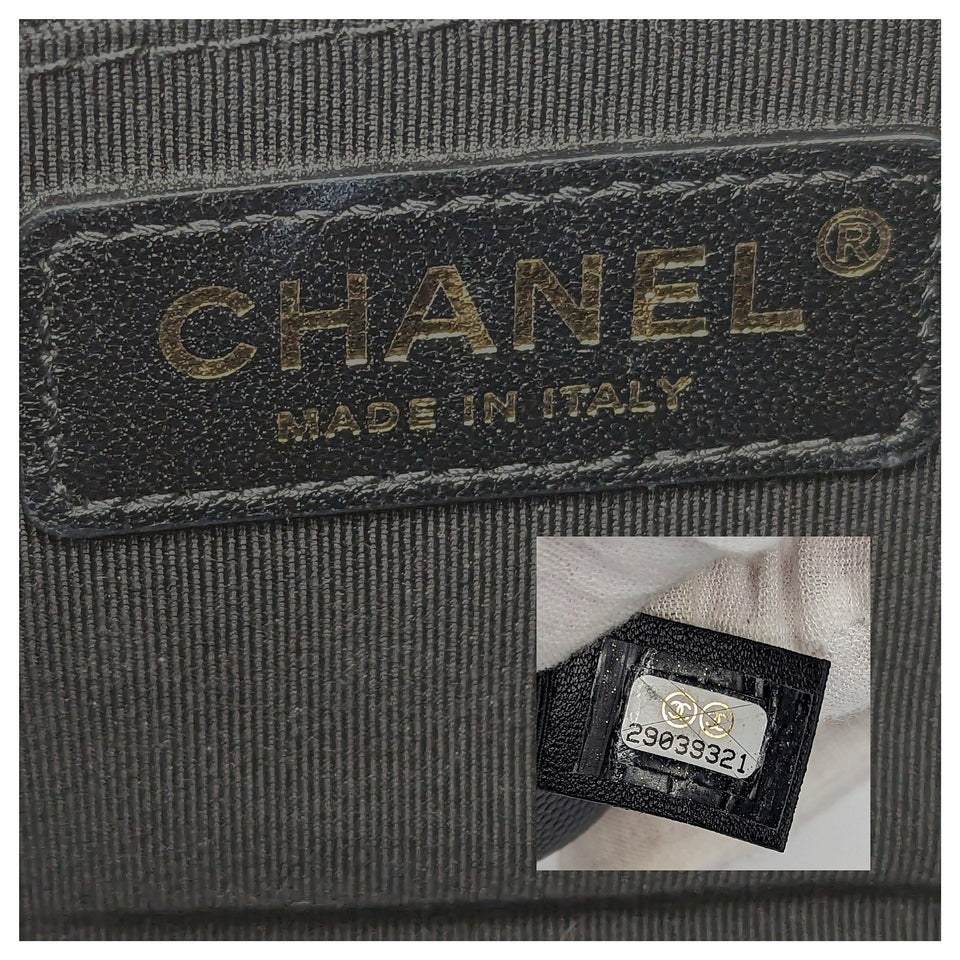 Chanel bag Black Caviar Quilted Small In & Out Camera Case