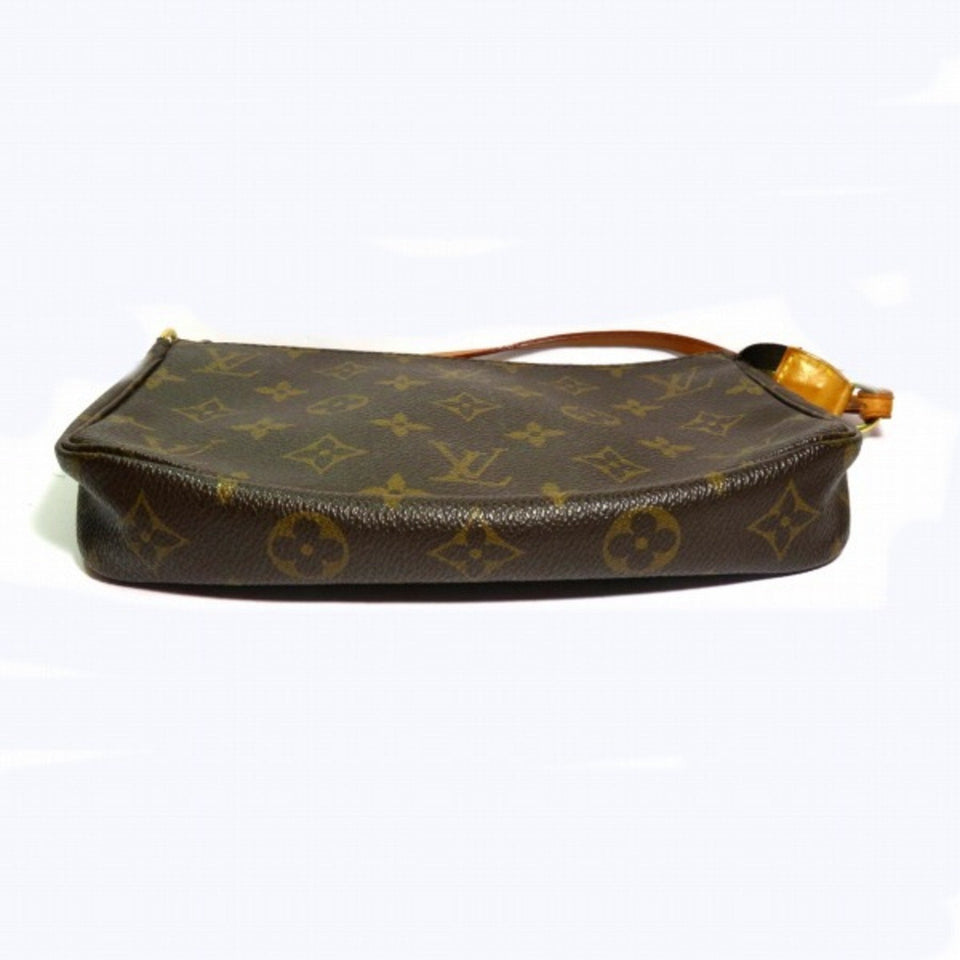 Louis Vuitton Pochette Accessoire  Canvas Clutch Bag