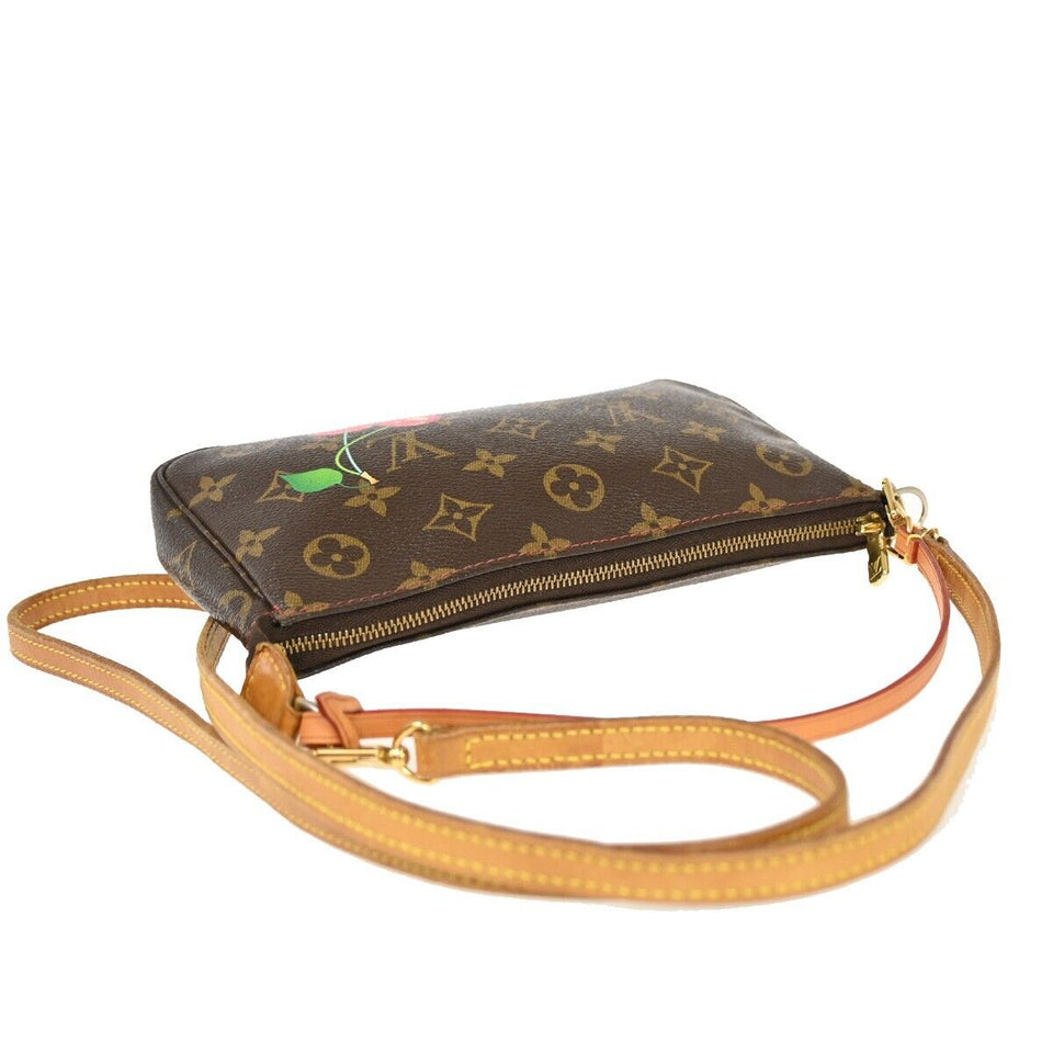 Louis Vuitton Pochette Accessoires  Canvas Clutch Bag