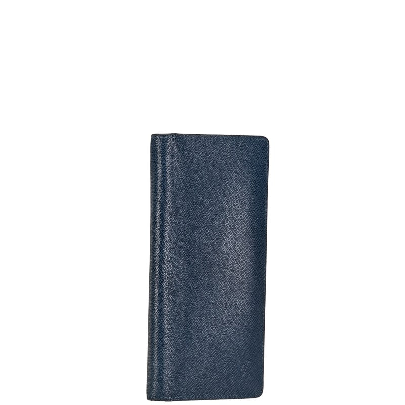 ルイ ヴィトン タイガ ポルトフォイユ ブラザ 長財布 M30502 ネイビー レザー メンズ LOUIS VUITTON 【中古】｜【銀座パリス】　楽天市場店