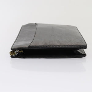 Louis Vuitton Epi Pochette Homme Clutch Bag Black Noir