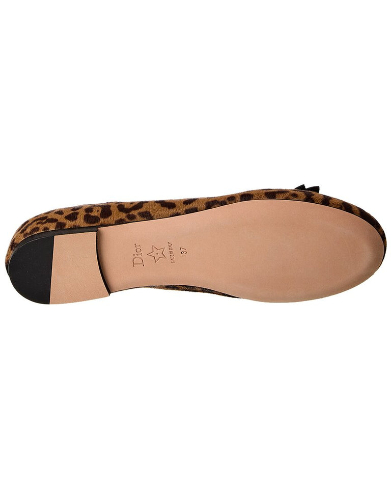Dior Haircalf Ballet Flat