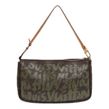 Louis Vuitton Pochette Accessoire  Canvas Clutch Bag