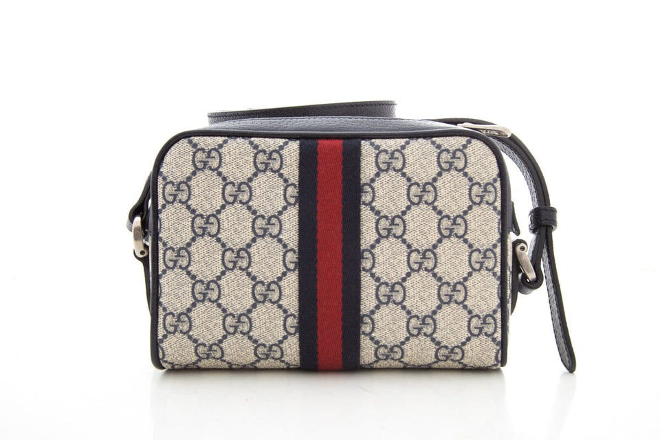 Gucci Ophidia GG Mini Bag in Beige & Blue Supreme