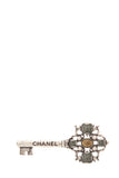 Chanel 2017 Silver Key & Gripoix Brooch
