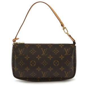 Louis Vuitton Pochette Accessoire  Canvas Clutch Bag