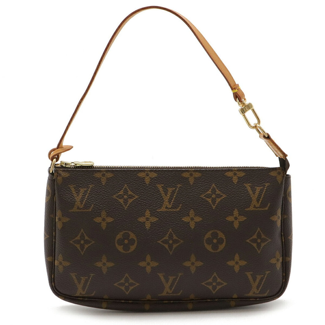 Louis Vuitton Pochette Accessoire  Canvas Clutch Bag