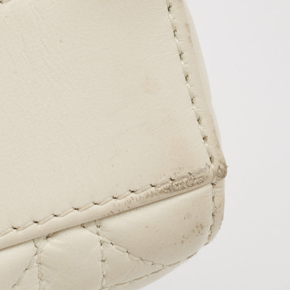 Dior Off White Cannage Leather Medium Lady D-Joy Tote
