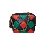 Chanel bag Vintage Harlequin Tassel Camera Shoulder Bag