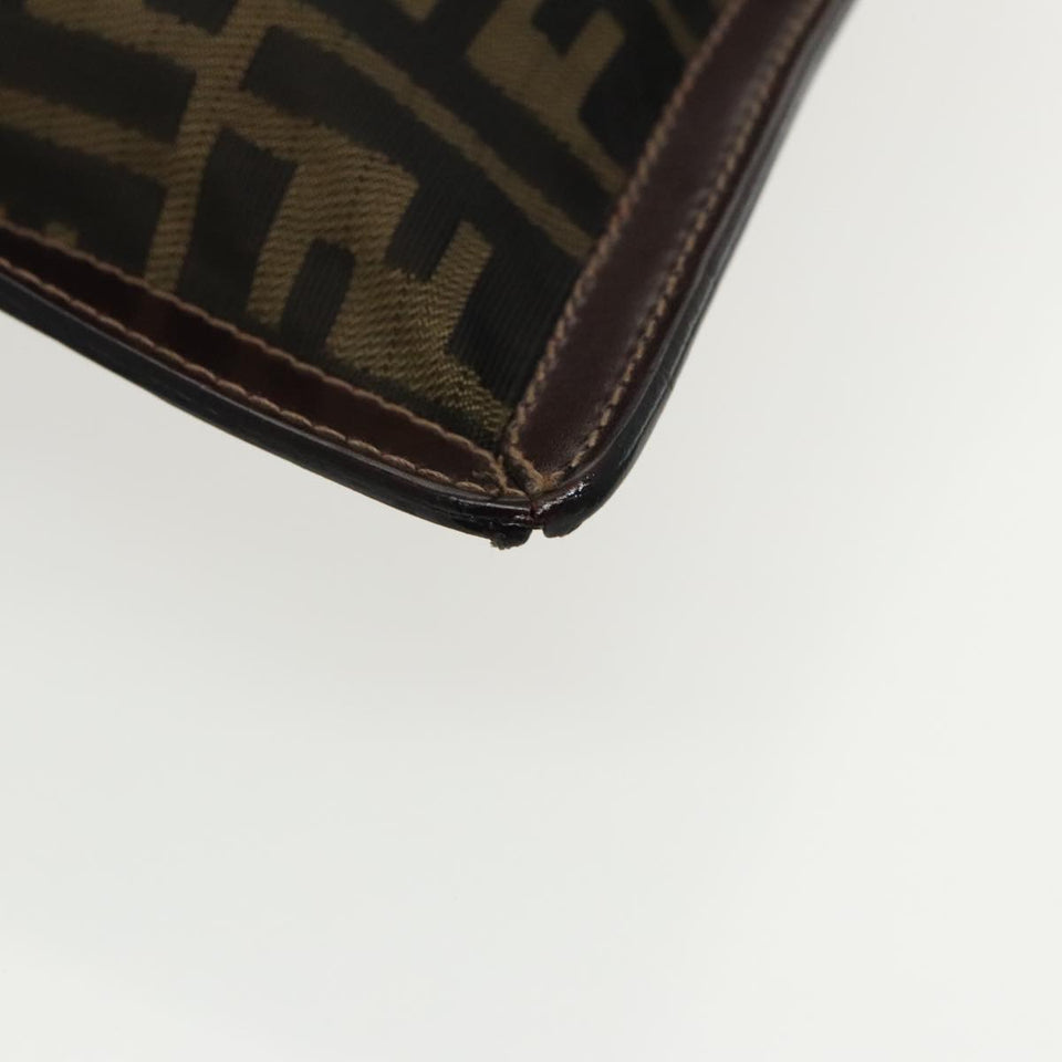 Fendi Zucca  Canvas Clutch Bag