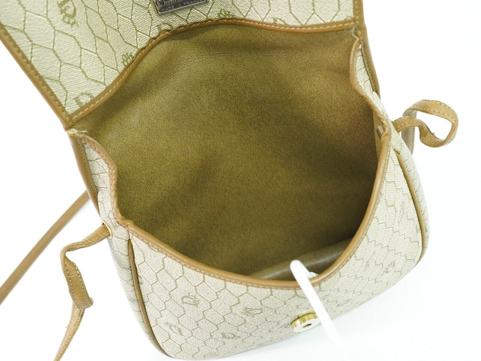 Dior Honeycomb  Canvas Shoulder Bag