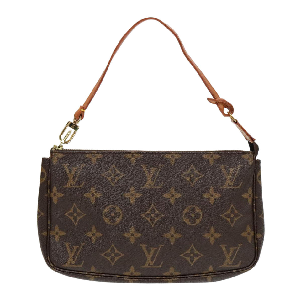Louis Vuitton Pochette Accessoire  Canvas Clutch Bag