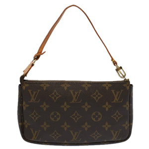Louis Vuitton Pochette Accessoire  Canvas Clutch Bag