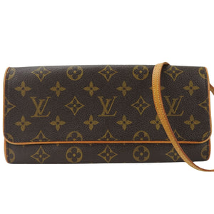 Louis Vuitton Pochette Twin  Canvas Clutch Bag
