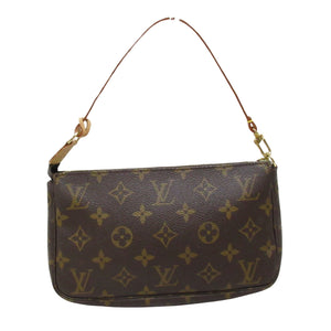 Louis Vuitton Pochette Accessoire  Canvas Clutch Bag