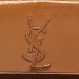 Saint Laurent Beige Patent Leather Belle De Jour Clutch
