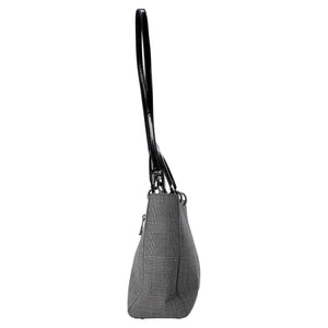 Dior Large Lady Dior Houndstooth Print Hand Bag in Canvas