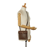 Louis Vuitton Damiere Pimrico Shoulder Bag N45272 Brown PVC Leather  Louis Vuitton