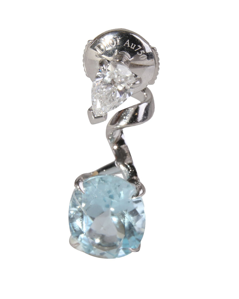 Dior Moyenne Joaillerie Diorama Diamond drop Earrings in 18k White Gold 0.8 CTW