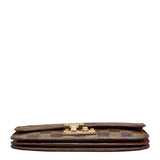 Louis Vuitton Damier Portefolio Ascot Long Wallet N63171 Eve Brown PVC  Louis Vuitton